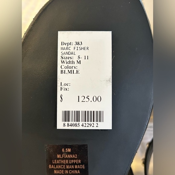 marc Fisher Studded Snake Sandals - Picture 6 of 9